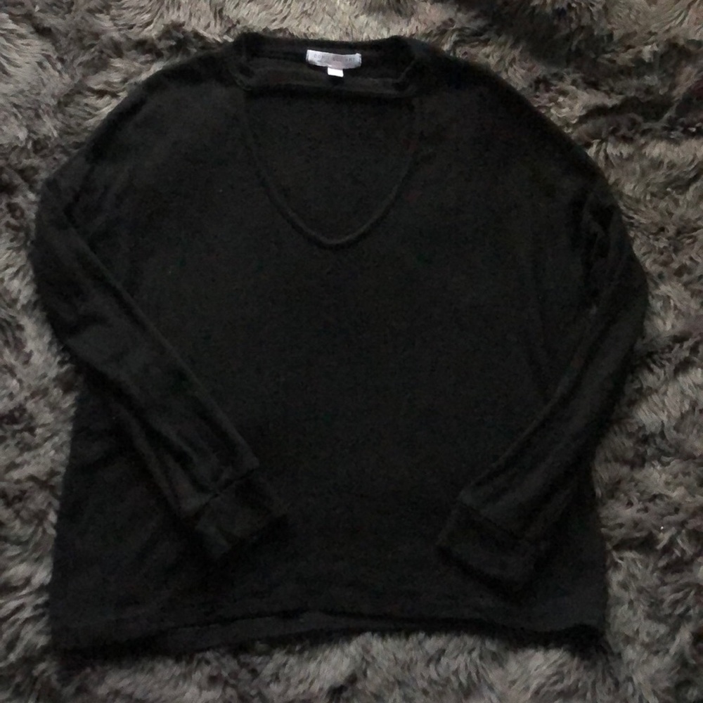 Don’t ask why plush choker sweater